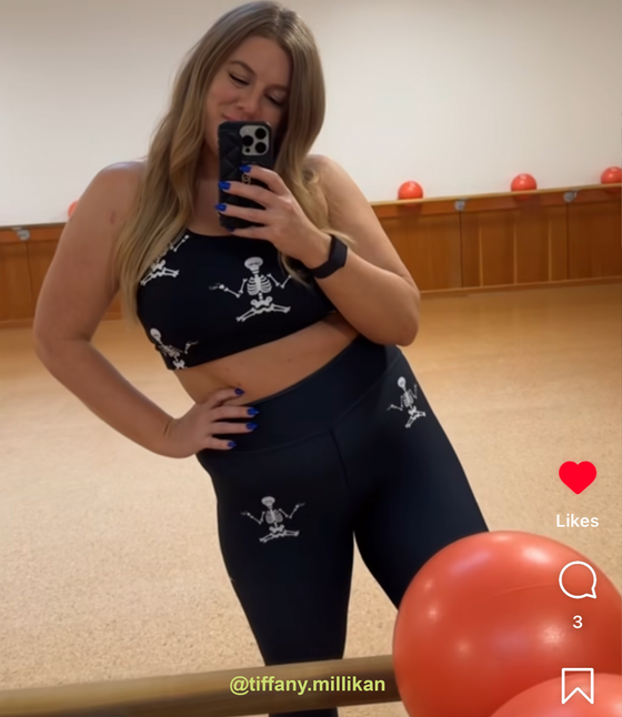 'Heavily Skel-itated'  Frankie and Beckham Bra Set