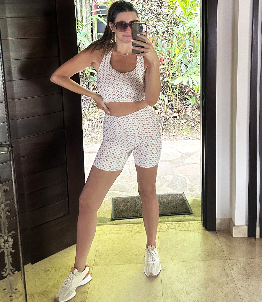 'Geo Soleil' Lola Bra and Biker Short Set