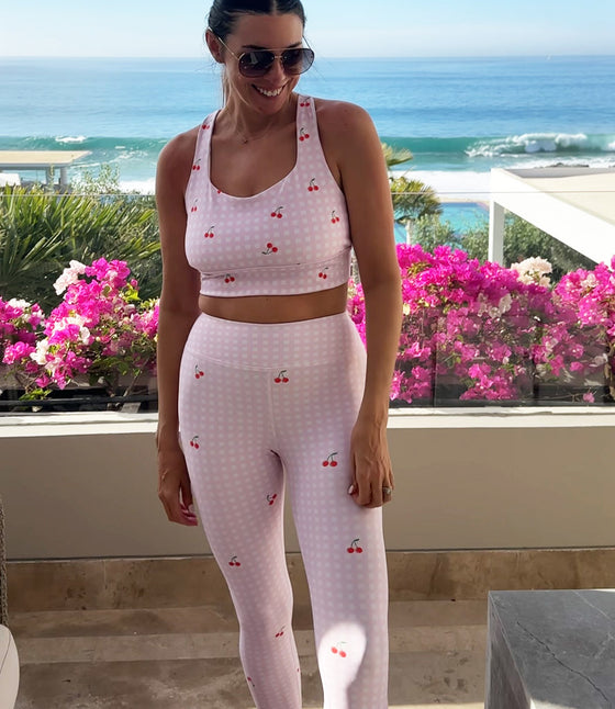 'Cherry Picked ' Frankie Legging  and Lola Bra Set