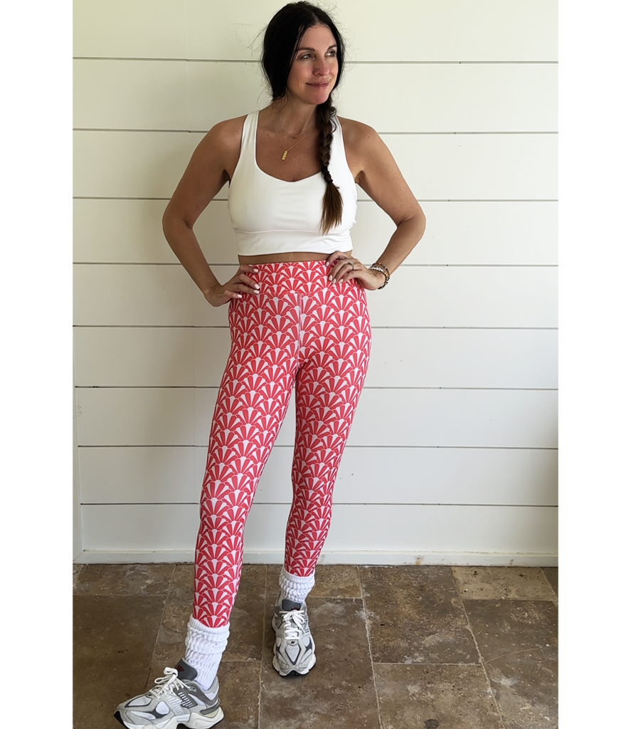 'Shello' The Frankie Legging - Red/Pink