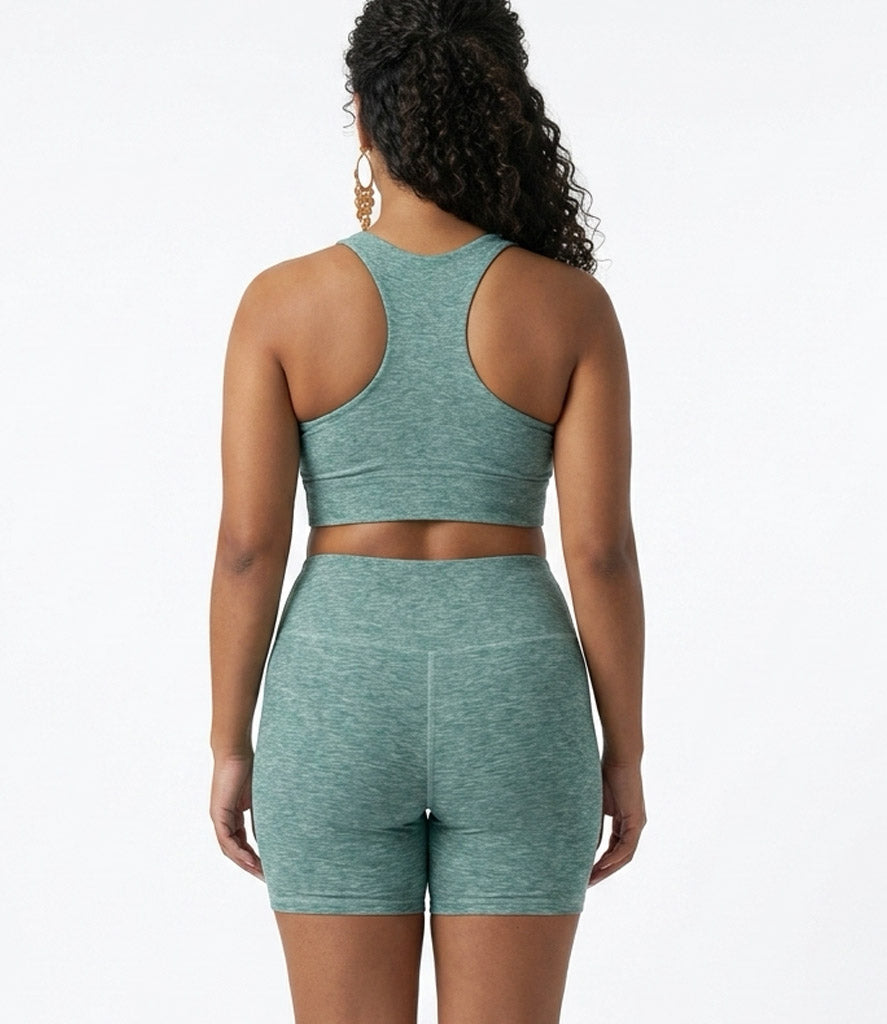 'Coastal Sage' Lola Bra and Biker Short Set