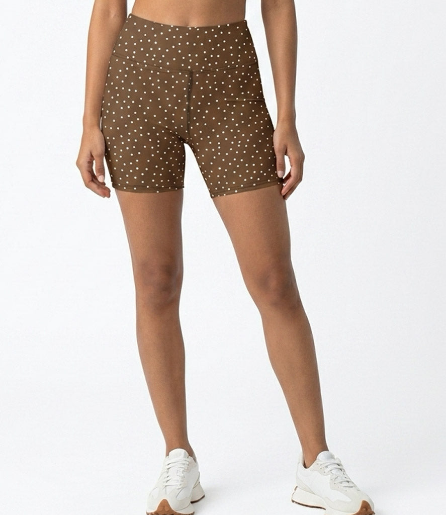 'Espresso Dot' The Biker Short