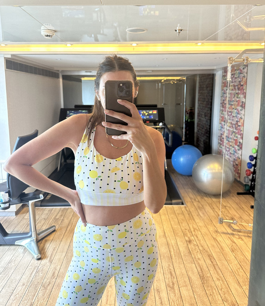 'Limoncello' Frankie Legging and Lola Bra Set