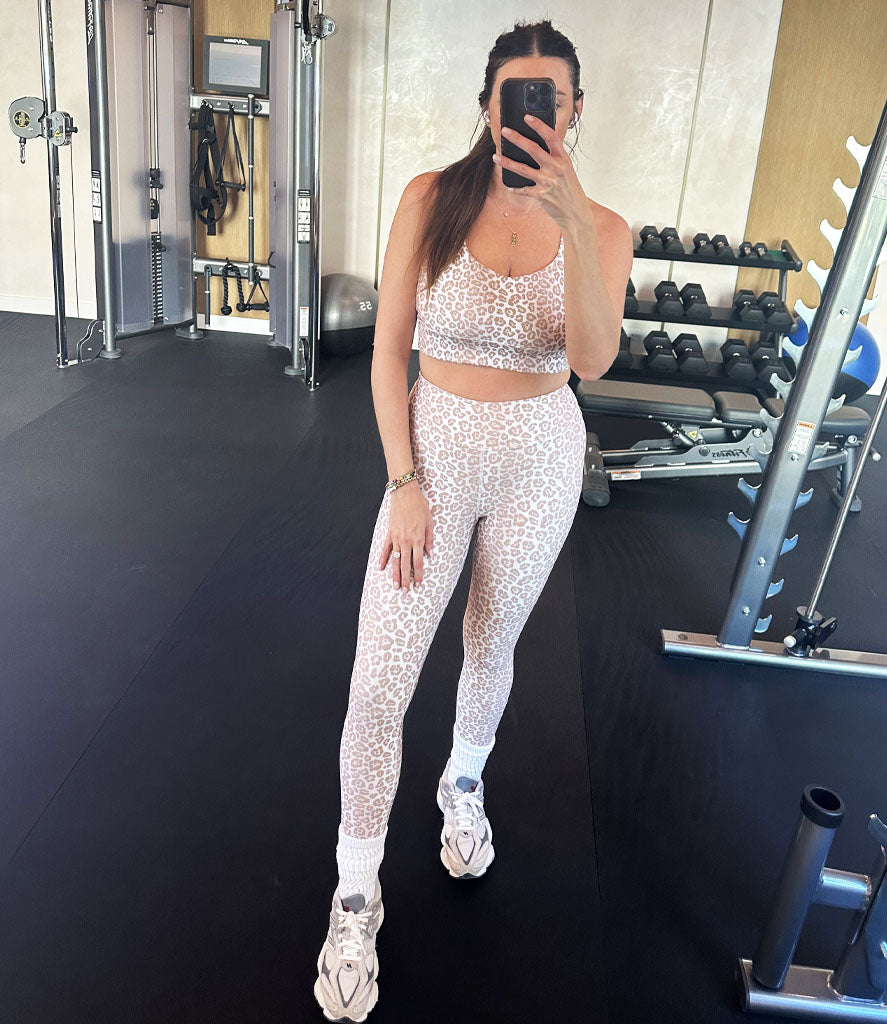 Leopard Latte – Matching Lola Bra +Frankie  Legging Set