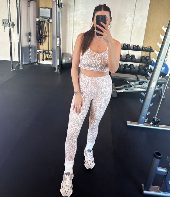 'Leopard Latte' Frankie Legging + Lola Bra Set