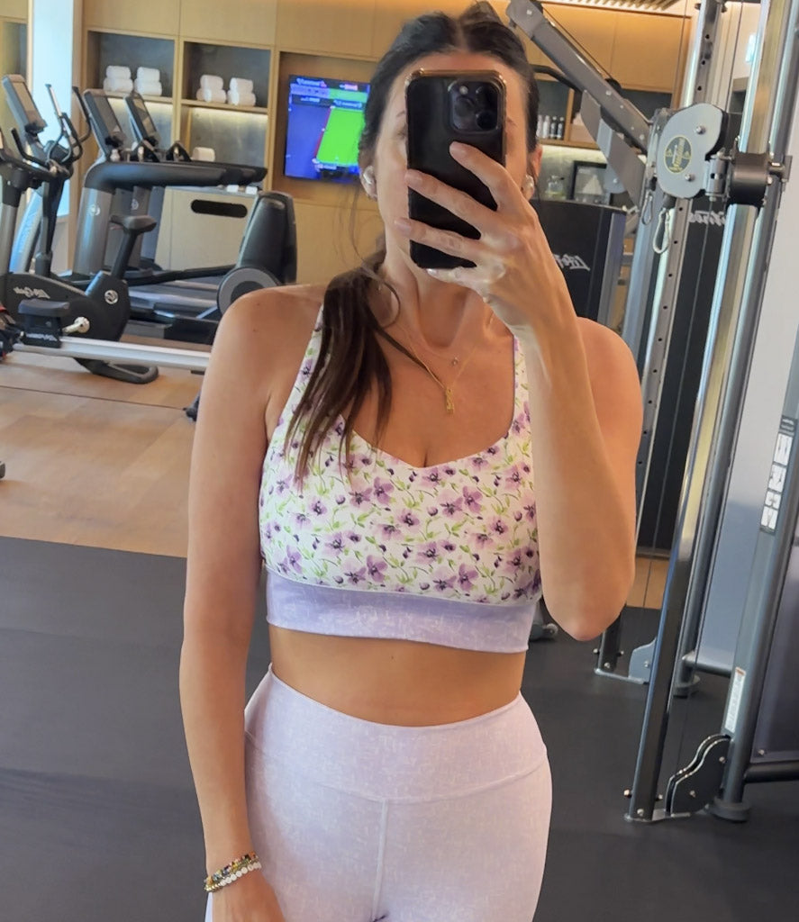 'Lilac Haze' Frankie Legging and Lola Bra Set