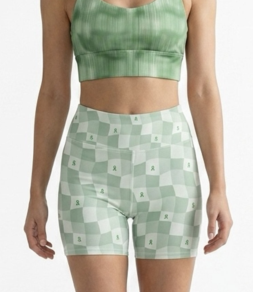'Resilient Checkered' The Biker Short