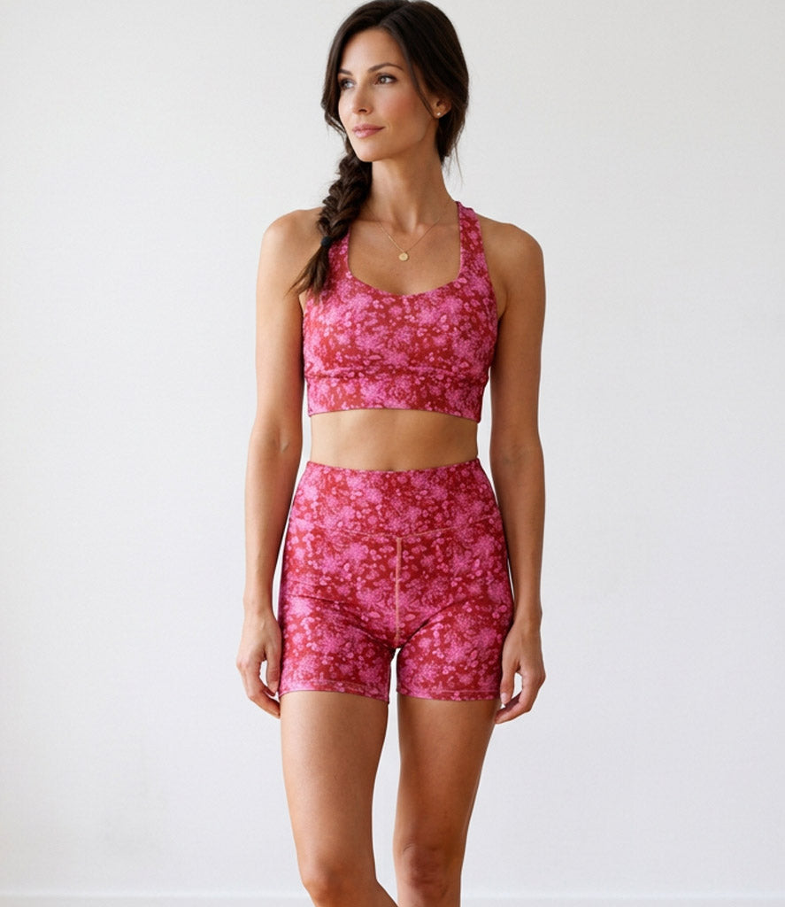 'Happy Garden' Lola Bra and Biker Short Set