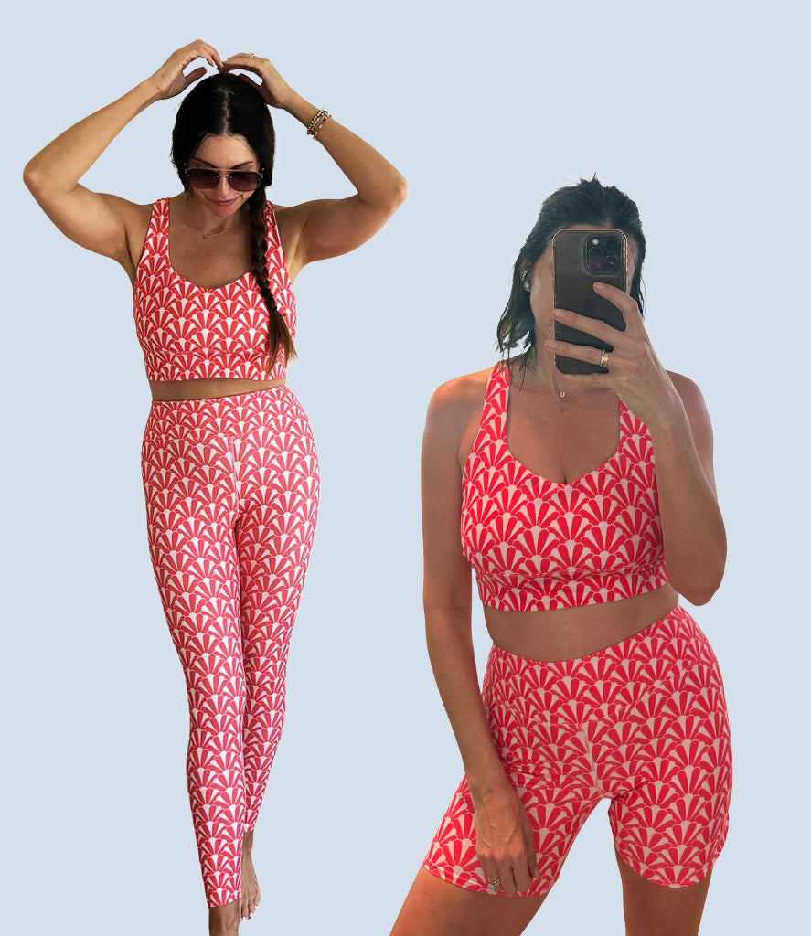 'Shello-Red' 'Frankie Legging, Lola Bra and Biker Set Combo
