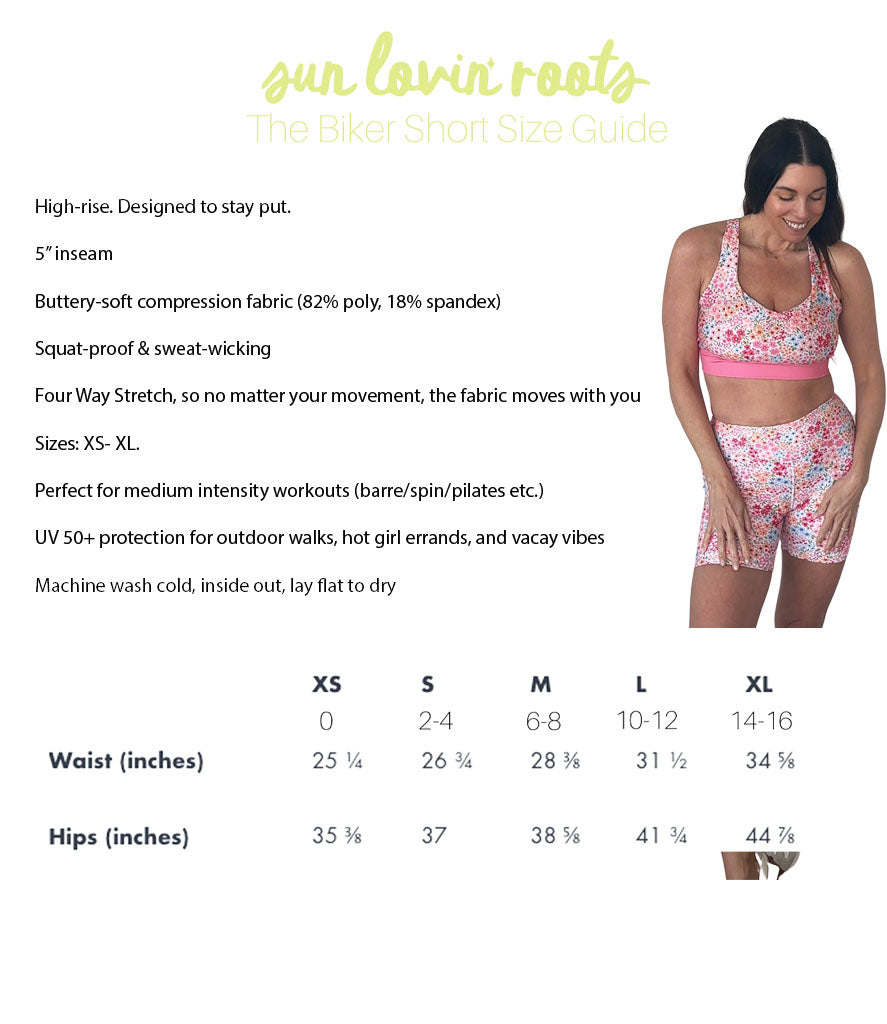 Petal Pop: Lola Longline Bra  and Biker Set