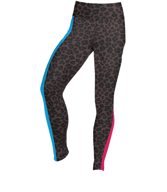 The Frankie Legging: Leopard Queen 80'S Stripe
