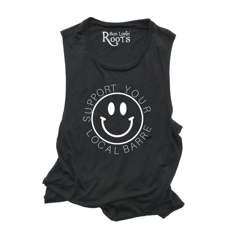 'Support Your Local Barre' Mikey Muscle Tank