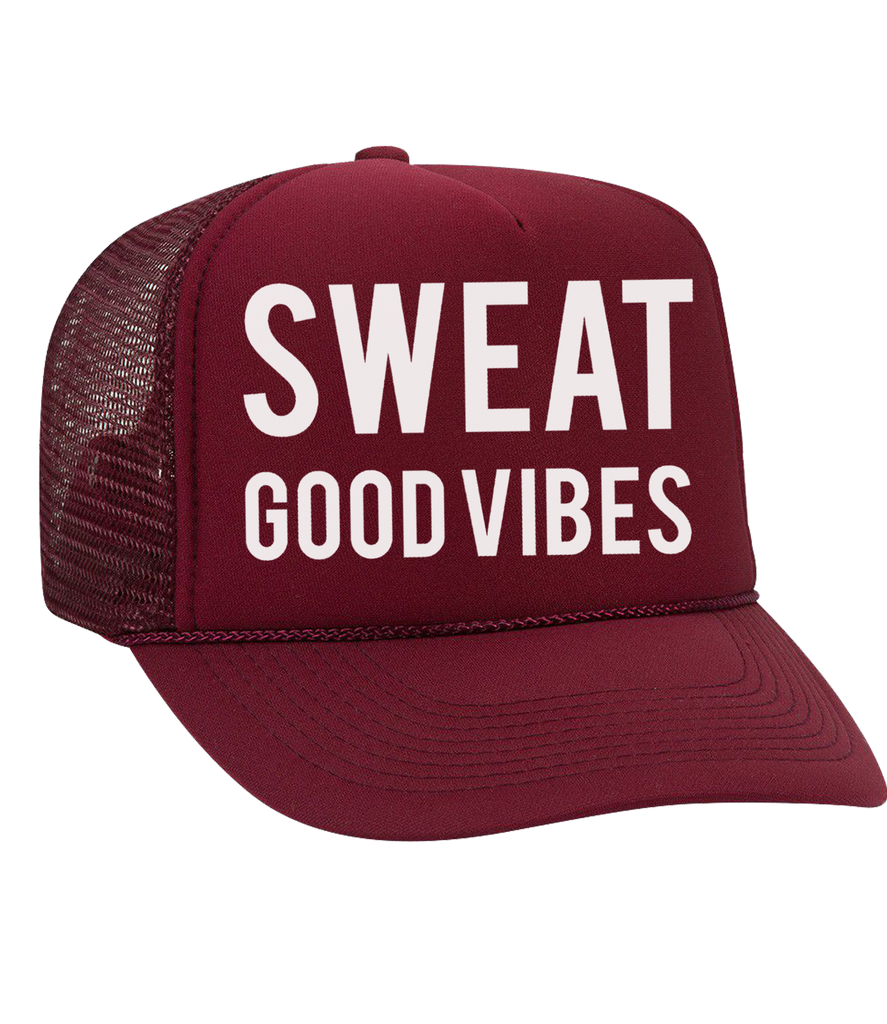 The Dolly Trucker Hat: Sweat Good Vibes